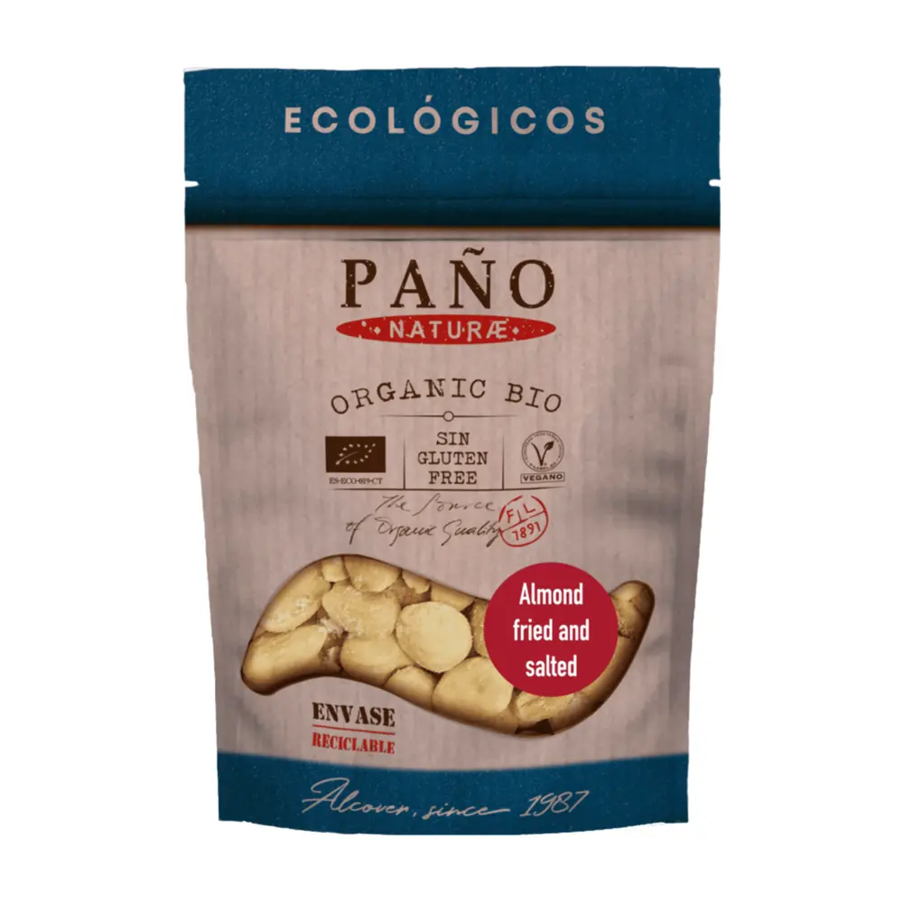 Hạnh Nhân Tách Vỏ Lụa Rang Muối Hữu Cơ, Organic Almond Fried & Salted (90g) - PANO FRUITS